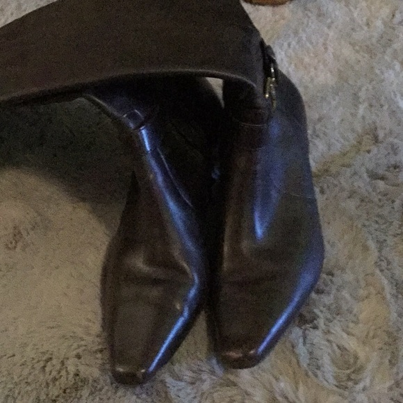 And Klein tall brown boots - Picture 3 of 3